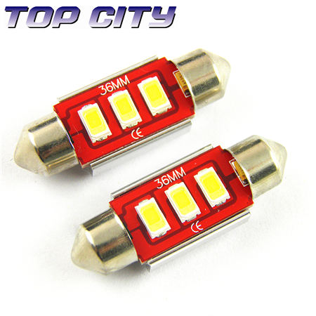 Topcity FESTOON 3SMD 5630 Samsung euro error free canbus LED Bulb white - FESTOON CANBUS LED